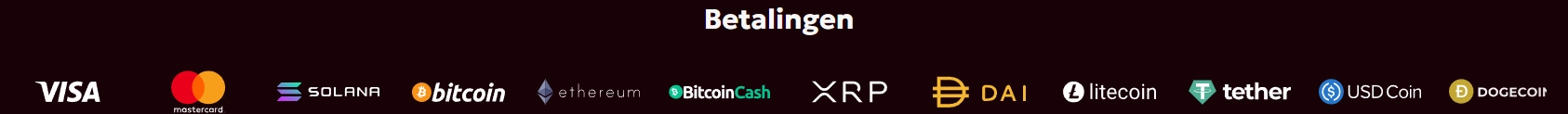 Spinobon Casino betaalmethoden met Visa, Mastercard en cryptocurrencies zoals Bitcoin en Ethereum