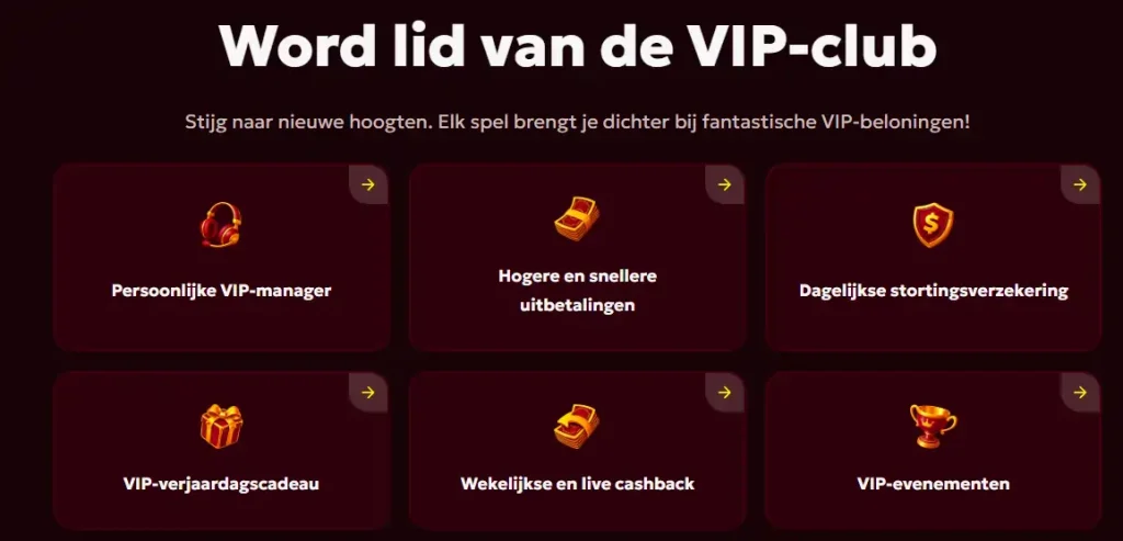 Spinobon Casino VIP club voordelen met persoonlijke manager cashback en snellere uitbetalingen